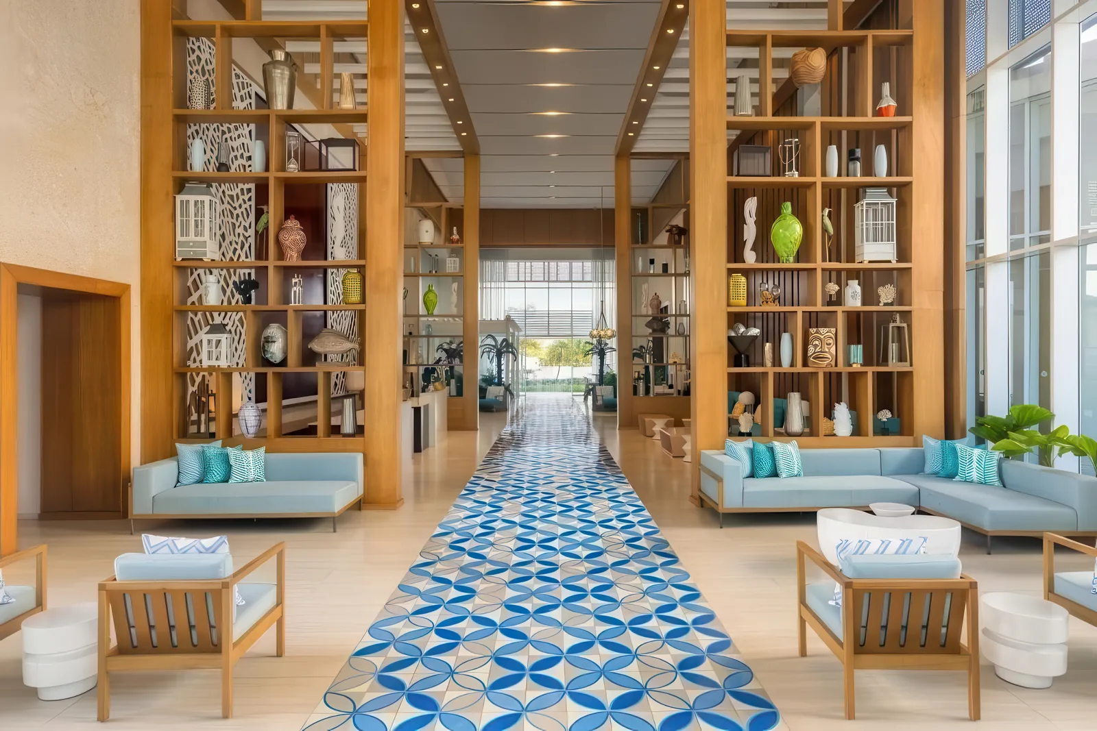 Lobby de Azul Beach Resort Cap Cana con arte de Art Giclée