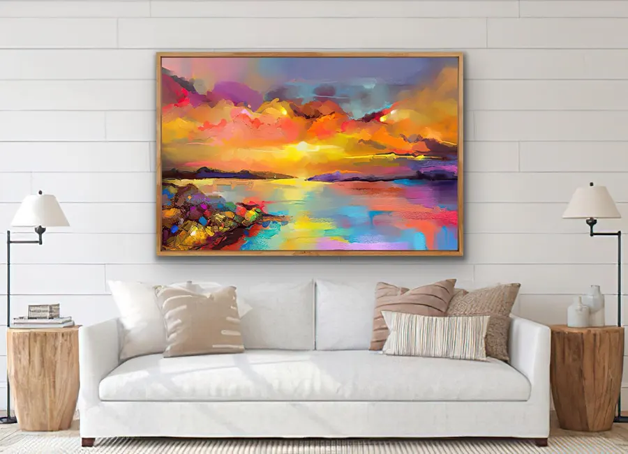 Atardecer semi-abstracto — reproducción giclée Art Giclée AG-051