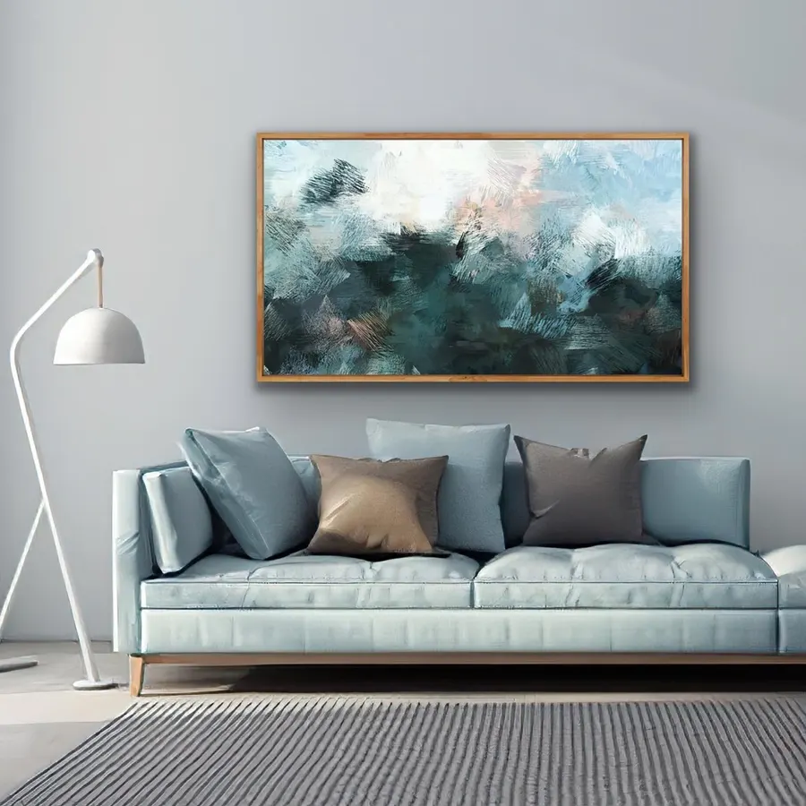 Abstracto con tonalidades azules — reproducción giclée Art Giclée AG-052