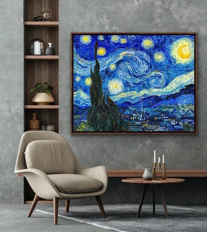 La noche estrellada - Vincent van Gogh 1889 — reproducción giclée Art Giclée AG-100