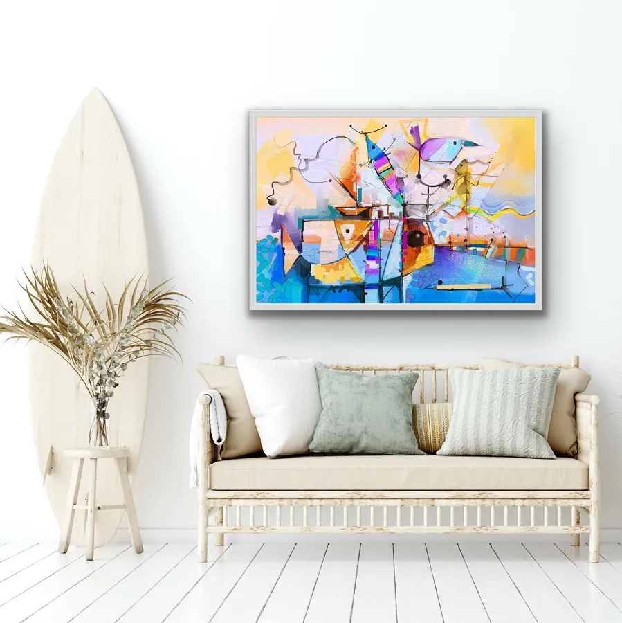 Semi abstracto de peces — reproducción giclée Art Giclée AG-107