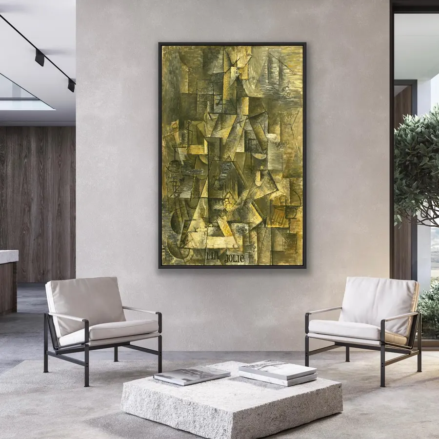 Ma Jolie (1912), uno de los cuadros cubistas más famoso de Pablo Picas — reproducción giclée Art Giclée AG-124