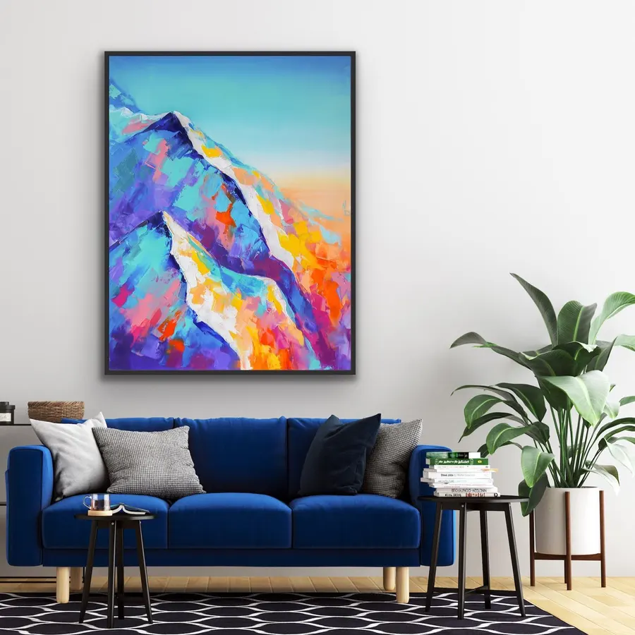 Montaña semi-abstracta — reproducción giclée Art Giclée AG-149