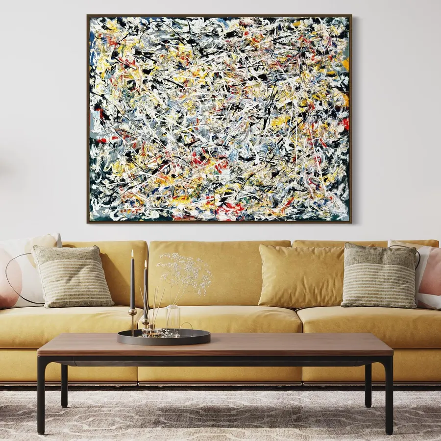 Luz Blanca de Jackson Pollock (1954), actualmente se encuentra en el M — reproducción giclée Art Giclée AG-202