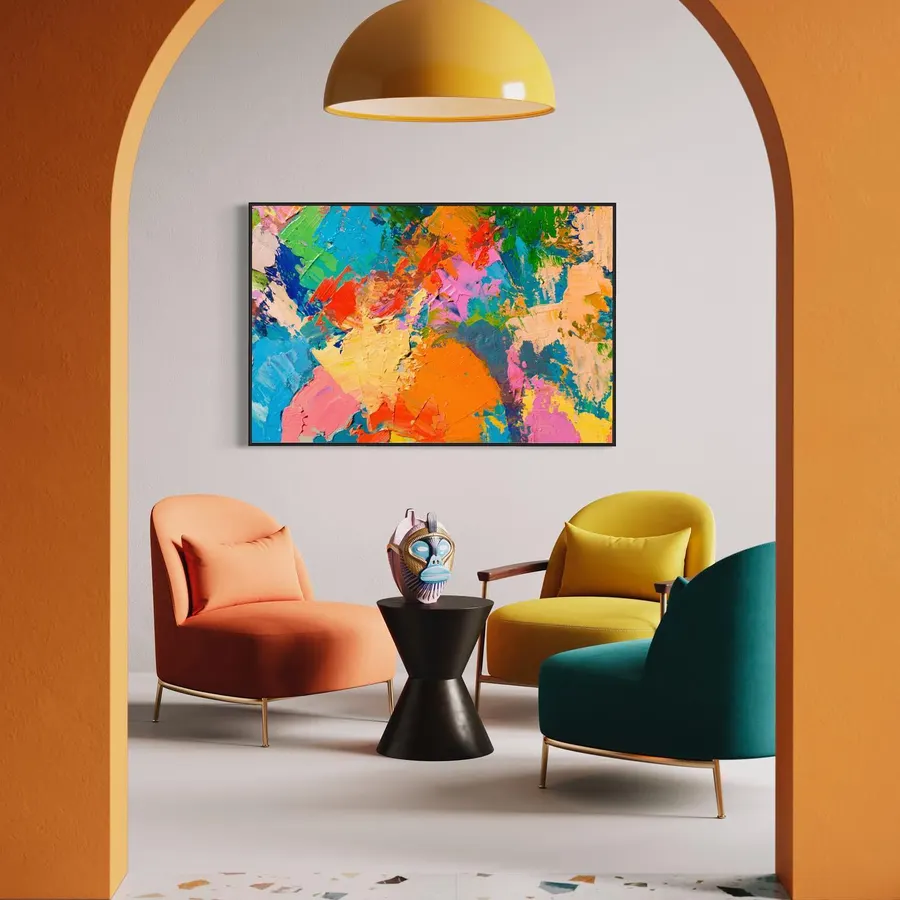 Cuadro colorido abstracto — reproducción giclée Art Giclée AG-234