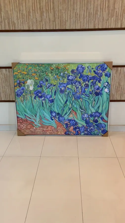 Los Lirios de Vincent van Gogh, lo terminó en mayo de 1889, el año ant — reproducción giclée Art Giclée AG-294