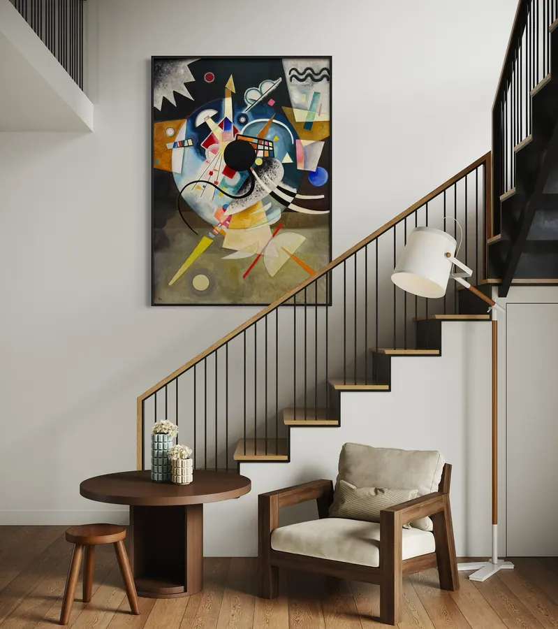 Un Centro (1923) del famoso pintor Wassily Kandinsky — reproducción giclée Art Giclée AG-378