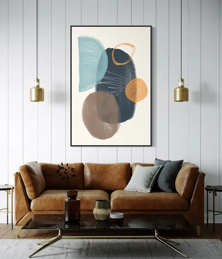 Cuadro geométrico abstracto — reproducción giclée Art Giclée AG-380