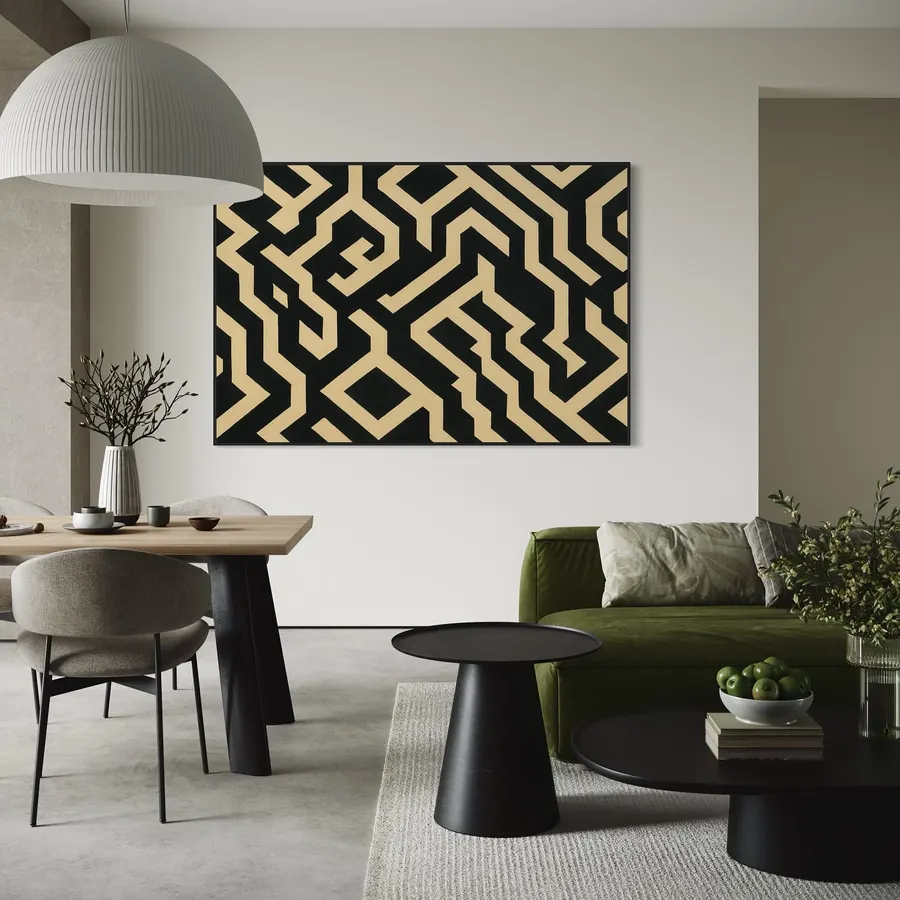 Cuadro geométrico abstracto — reproducción giclée Art Giclée AG-437